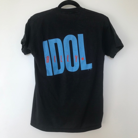 VINTAGE Billy Idol Male Love Screen Stars Tee - Picture 3 of 5